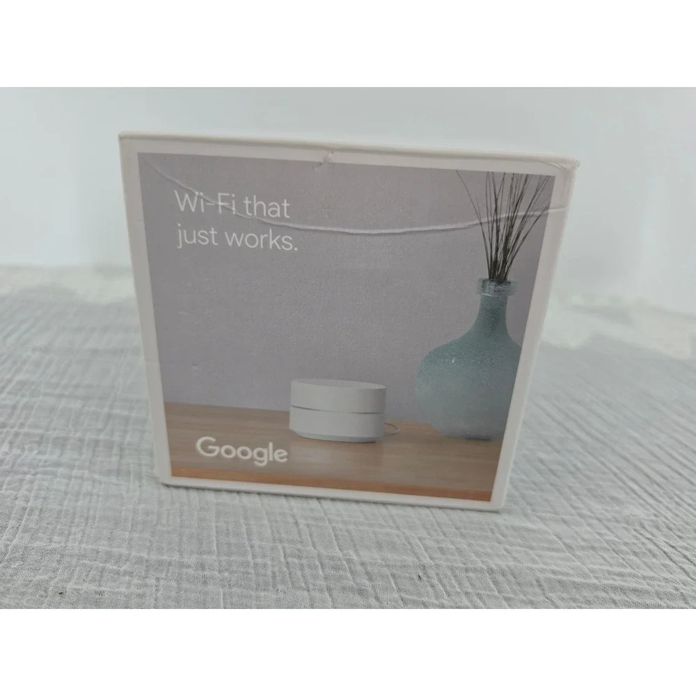 Google Wifi AC1200 Mesh Router Point Snow White GA02430-US GJ2CQ 1500 sq ft